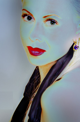 9.7.07 Oksana Baiul photoshoot for upcoming jewelry line launch from Gene Davidov Designs.