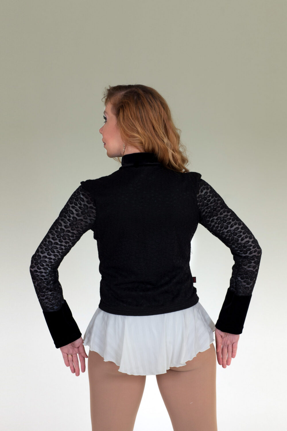 OKSANA BAIUL® "MARINA" FLORAL & LACE VELVET JACKET - Image 2
