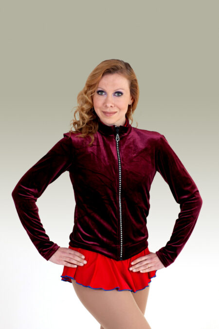OKSANA BAIUL® "LUX" CRUSHED VELVET JACKET